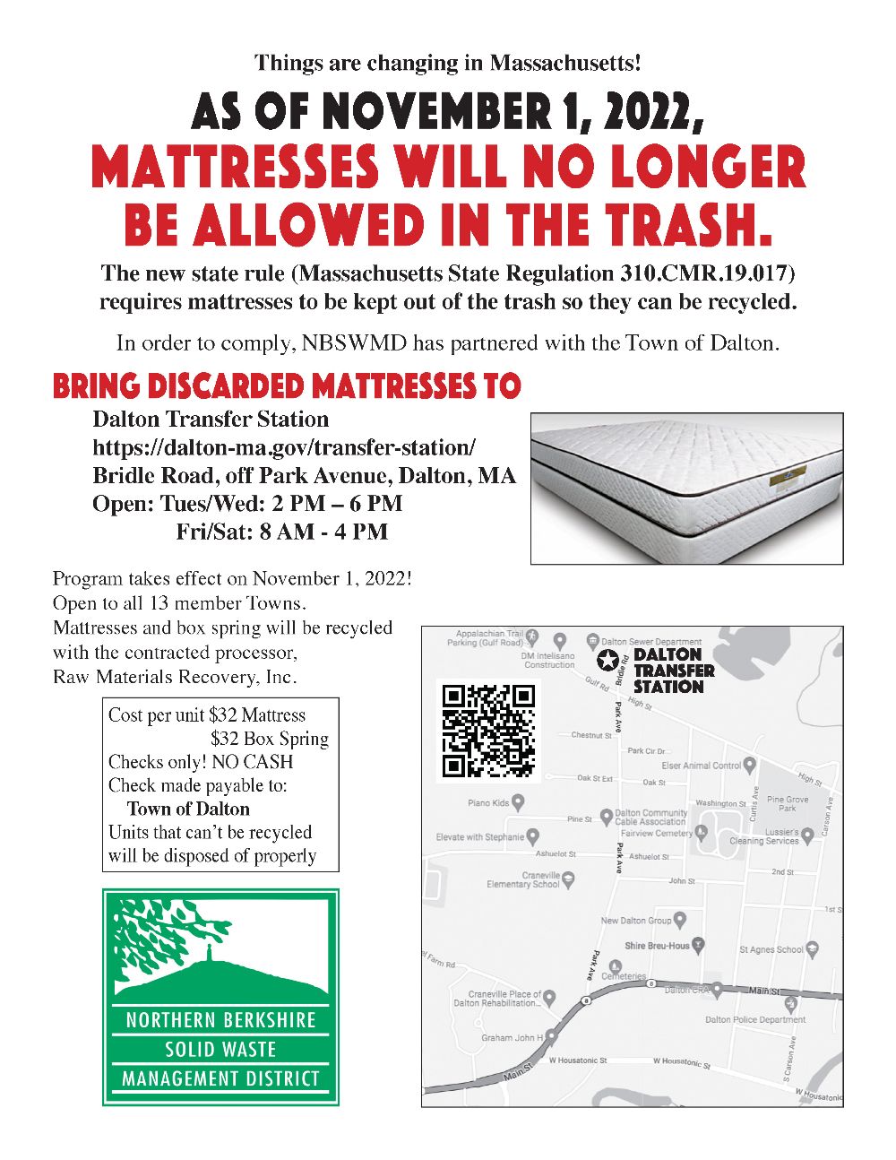 Mattress Disposal Flier